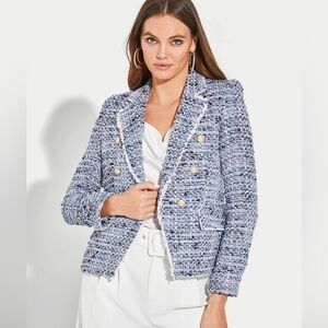 Generation Love Eliza Blazer in Blue Melange size S